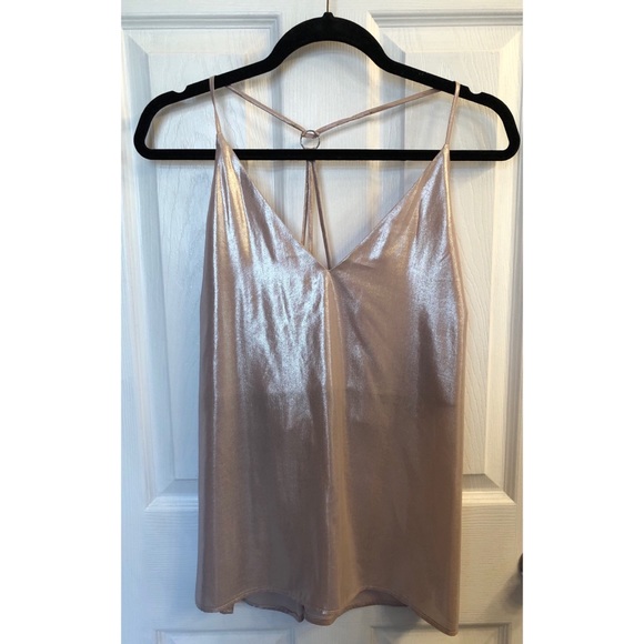 Topshop Tops - Topshop Metallic Blouse